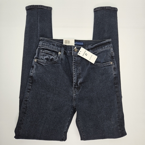 Levis Jeans Made & Crafted Size 27 High Waist Skinny Zippered Leg Dark Wash NWT - Picture 2 of 16